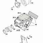 660 LC4 RALLYE CHASSIS Luftfilterkasten air filter box 660