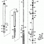 125/200 SX MXC EXC CHASSIS Gabelbeine wp usd 43 fork legs wp usd 43 125-380