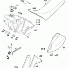 400/620 SUPER COMPETITION, 620 SC SUPER MOTO CHASSIS Tank, sitzbank, verkleidung tank, seat, cover 400 ...