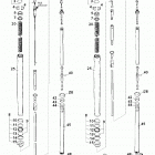 125 EXE, SUPER MOTO CHASSIS Gabelbeine wp usd40 fork legs wp usd40 125