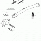 640 DUKE CHASSIS Side stand 640 99