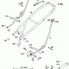 660 RALLYE LC4 CHASSIS Sub frame, side stand 660 99