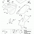 125 / 200 SX, MXC, EXC, EGS CHASSIS Tank, sitzbank, verkleidung tank, seat, cover 125-...