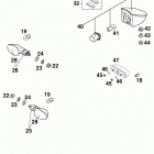 400/620 SUPER COMPETITION CHASSIS Flasher, rear light 400 / 620 99