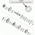 125/200 ENGINE Getriebe ii transmission 125 / 200 99