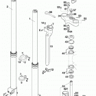 640 LC4 SUPER MOTO/COMPETION CHASSIS Telegabel wp extreme front fork wp 400 / 620 / 640...