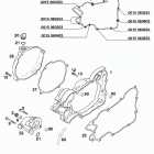 125/200 ENGINE Kupplungsdeckel clutch cover 125 / 200 99