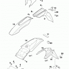 400/640 LC4/LC4 R* CHASSIS Mask, fenders 400 / 620 / 640 99