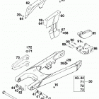 400/540 SXC, 620 SX CHASSIS Schwingarm,kettenschutz swingarm,chain guard 400 /...