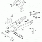 640 ADVENTURE-R CHASSIS Schwingarm, kettenschutz swingarm, chain guard 640...