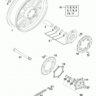 640 DUKE CHASSIS Hinterrad rear wheel 640 99