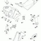 640 DUKE CHASSIS Tank, sitzbank, verkleidung tank, seat, cover 640 ...
