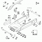 640 DUKE CHASSIS Schwingarm, kettenschutz swingarm, chain guard 640...
