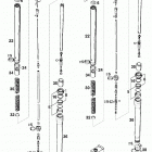 125 / 200 SX, MXC, EXC, EGS CHASSIS Gabelbeine white power fork legs white power 125 9...