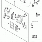 660 RALLYE LC4 CHASSIS Bremszange vorne brake caliper front 660 99