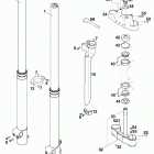 125 / 200 SX, MXC, EXC, EGS CHASSIS Telegabel white power front fork white power 125 9...
