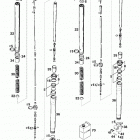 640 ADVENTURE-R CHASSIS Gabelbeine white power fork legs white power 640 9...