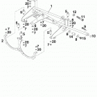 640 ADVENTURE-R CHASSIS Head light support, attachement 640 99