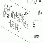 400/540 SXC, 620 SX CHASSIS Bremszange vorne brake caliper front 400 / 540 / 6...