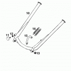 640 ADVENTURE-R CHASSIS Center stand 640 99