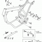 50 SXR ADVENTURE, PRO JUNIOR, PRO SENIOR CHASSIS Frame, side stand 50 sxr 99