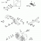 660 RALLYE LC4 CHASSIS Scheinwerfer, leuchten head light, lights 660 99