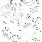 660 RALLYE LC4 CHASSIS Tank, sitzbank, seitentanks tank, seat, side tank ...