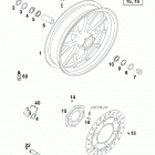 640 DUKE CHASSIS Vorderrad front wheel 640 99