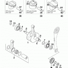 400 / 640 LC4 ENGINE Kurbelwelle, kolben crankshaft, piston 400 / 640 9...