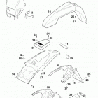 400/620 SUPER COMPETITION CHASSIS Mask, fenders 400 / 620 99