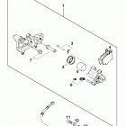 400/540 SXC, 620 SX CHASSIS Bremszange hinten brake caliper rear 400 / 540 / 6...