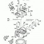 400/620 LC4 ENGINE Zylinderkopf cylinder head 400 / 620 99