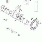 400/620 SUPER COMPETITION CHASSIS Vorderrad front wheel 400 / 620 99