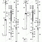 640 DUKE CHASSIS Gabelbeine white power fork legs white power 640 9...