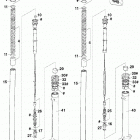 125 / 200 SX, MXC, EXC, EGS CHASSIS Gabelbeine marzocchi fork legs marzocchi 125 / 200...
