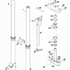 400/540 SXC, 620 SX CHASSIS Telegabel wp extreme front fork wp extreme 400 / 5...