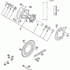 400/540 SXC, 620 SX CHASSIS Hinterrad sxc rear wheel sxc 400 / 540 99