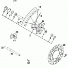 400/640 LC4/LC4 R* CHASSIS Vorderrad lc4, comp. front wheel lc4, comp. 400 / ...
