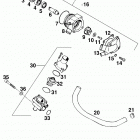 660 LC4 RALLYE ENGINE Wasserpumpe water pump 660 99