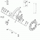 125 / 200 SX, MXC, EXC, EGS CHASSIS Vorderrad mxc,exc,egs front wheel mxc,exc,egs 125-...