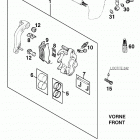 400/620 SUPER COMPETITION CHASSIS Bremszange vorne brake caliper front 400 / 620 99