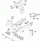 640 LC4-E/mil Schwingarm, kettenschutz swingarm, chain guard 640...