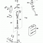 620 LC4 COMPETITION CHASSIS Rear brake control 400 / 620 / 640 98