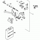 LC4 400/620 SX, SUPER COMPETITION CHASSIS Handbremszylinder hand brake cylinder 400 / 620 98