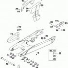 620 LC4 COMPETITION CHASSIS Schwingarm, kettenschutz swingarm,chainguard 400 /...