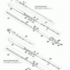 640 DUKE ELECTRIC STARTER CHASSIS Gabelbeine white power fork legs white power 640 9...