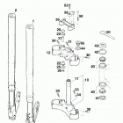 125 Sting CHASSIS Telegabel white power front fork white power 125 9...