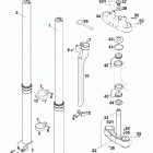 250/300/380 SX, MXC, EXC, EGS CHASSIS Telegabel white power front fork 250 / 300 / 380 9...