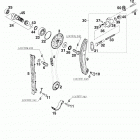 640 LC4-E/mil ENGINE Steuertrieb timing drive 640 98