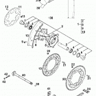 125 LC2 CHASSIS Hinterrad rear wheel 125 98